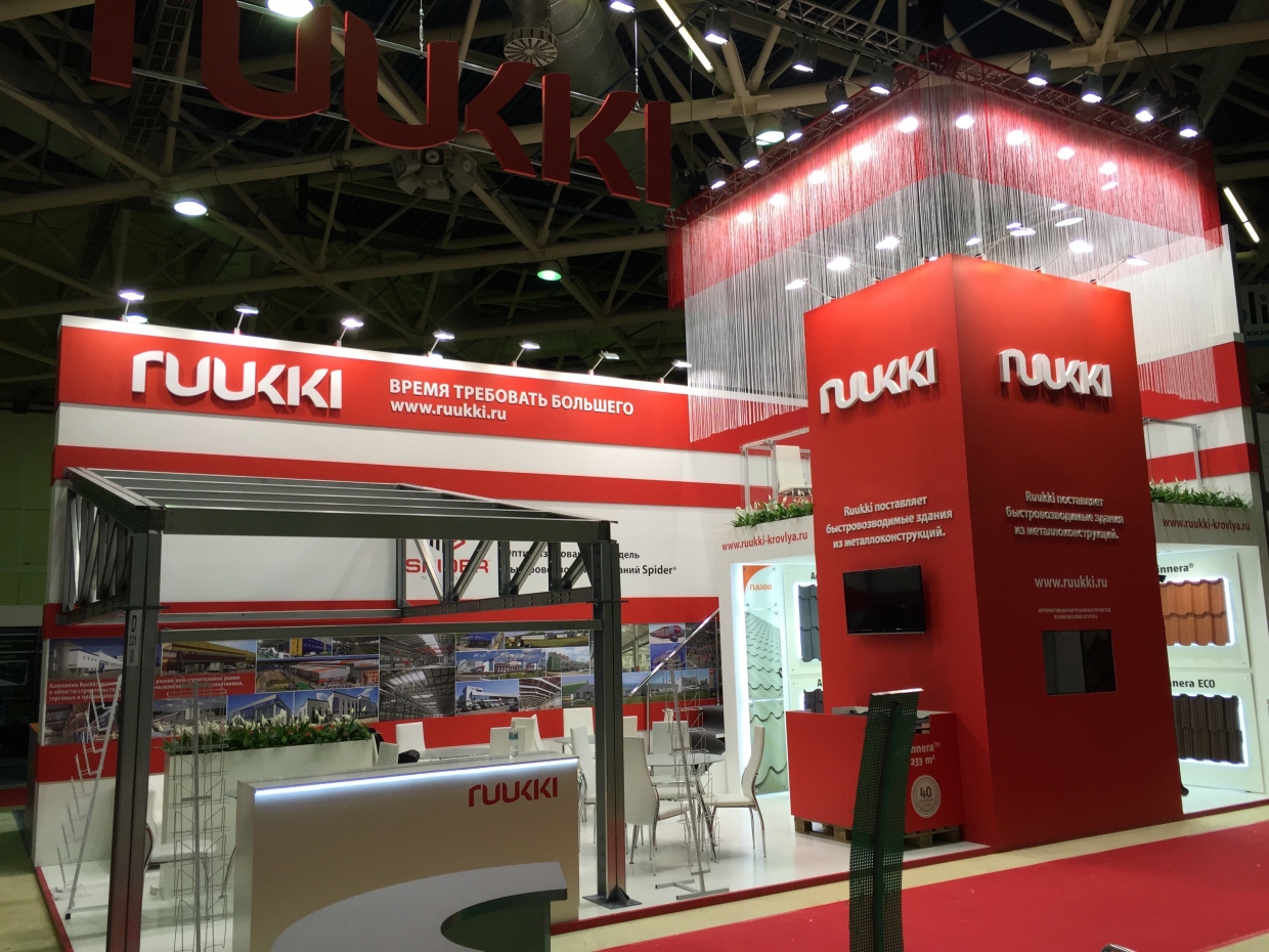 Ruukki - изготовление выставочных стендов в Самаре и Новосибирске