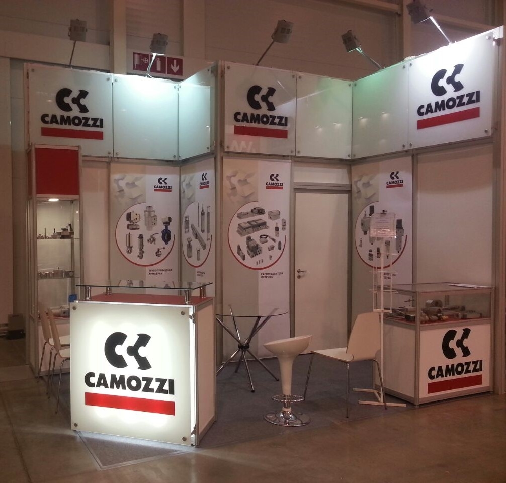 Camozzi - изготовление выставочных стендов в Самаре и Новосибирске