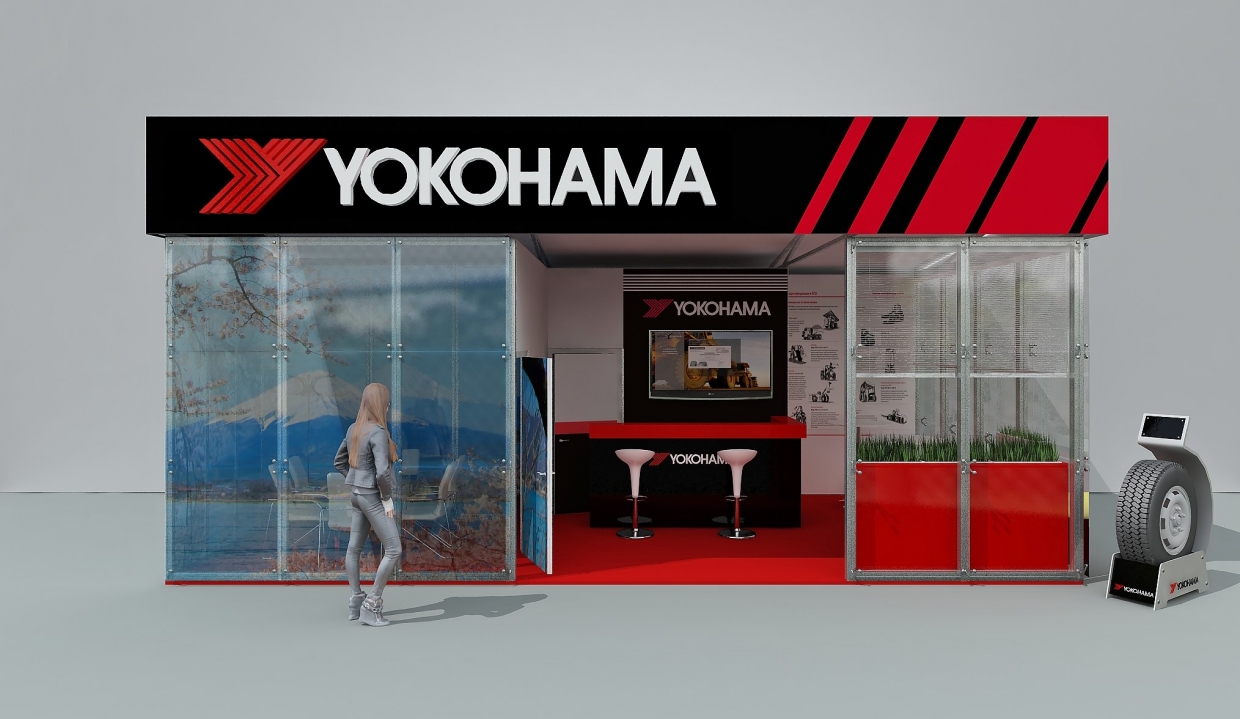 YOKOHAMA - изготовление выставочных стендов в Самаре и Новосибирске