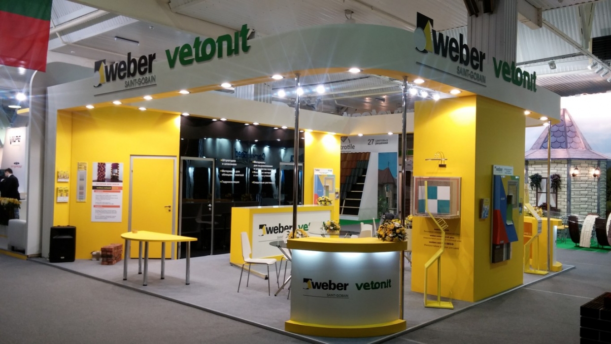 Weber Vetonit - изготовление выставочных стендов в Самаре и Новосибирске