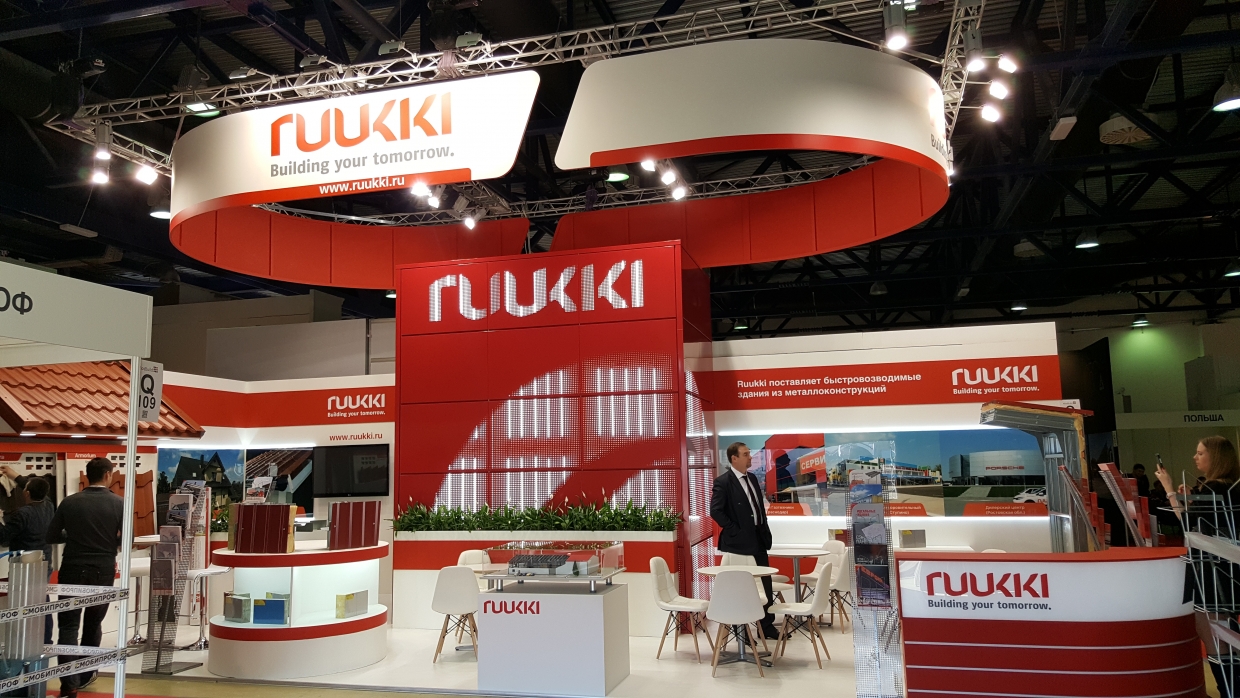 Ruukki - изготовление выставочных стендов в Самаре и Новосибирске