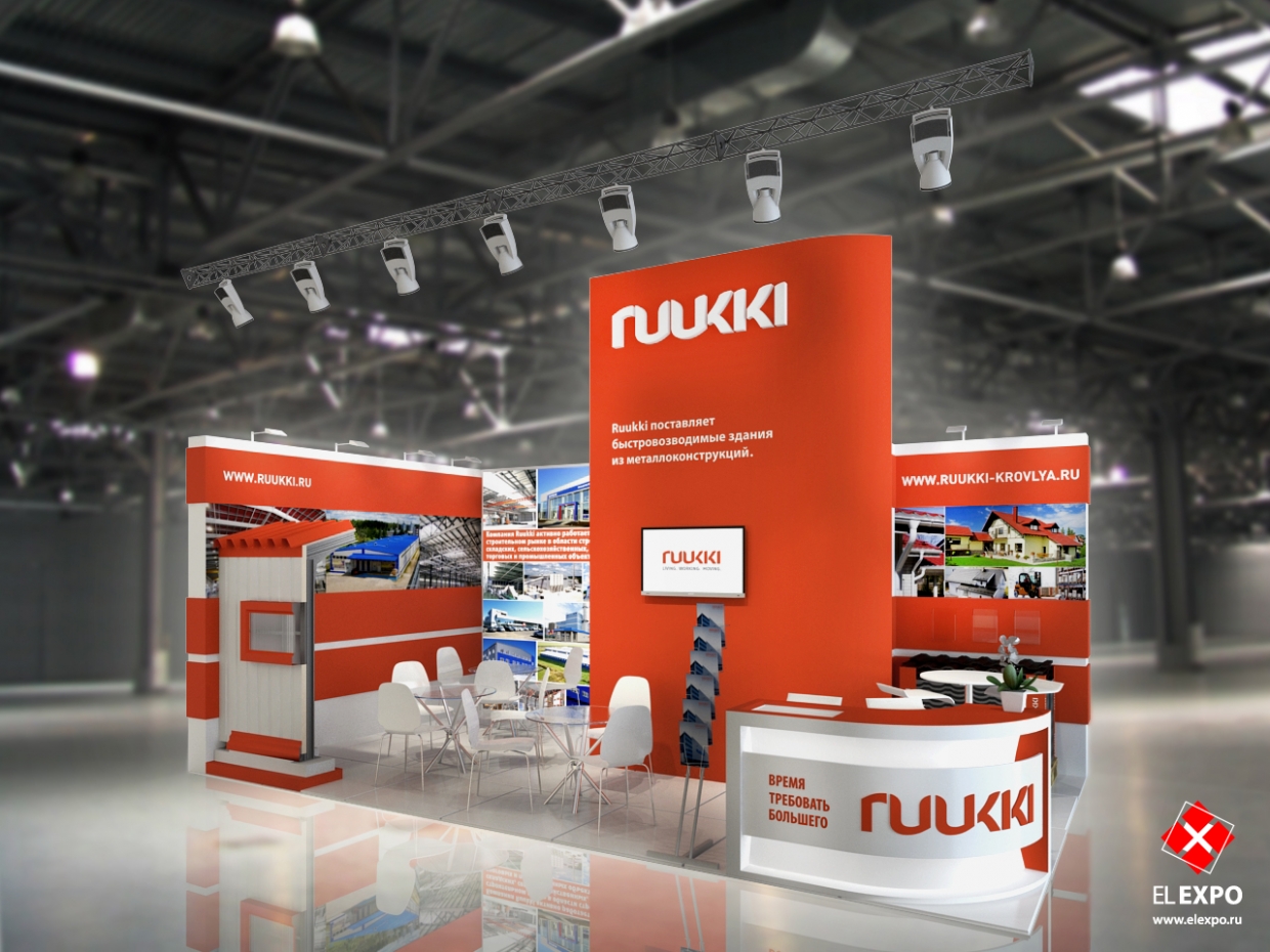 Ruukki - изготовление выставочных стендов в Самаре и Новосибирске