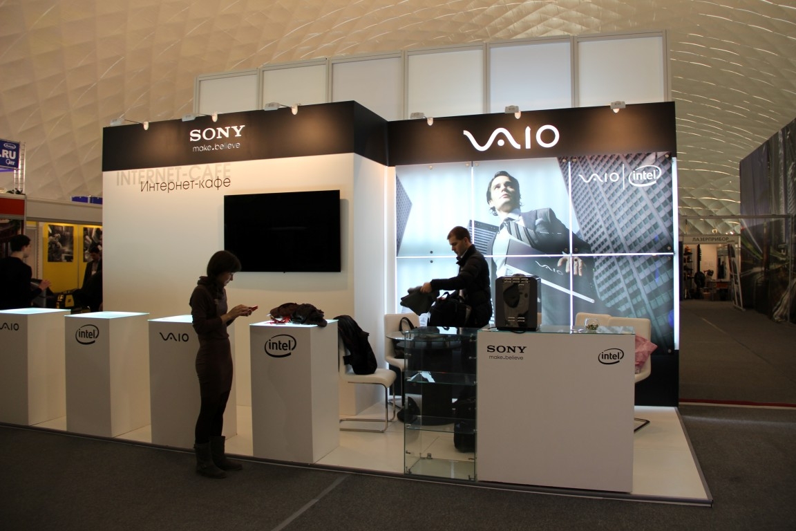 Sony - изготовление выставочных стендов в Самаре и Новосибирске
