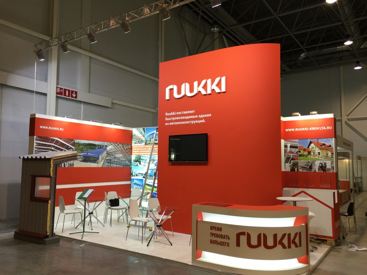 Ruukki - изготовление выставочных стендов в Самаре и Новосибирске