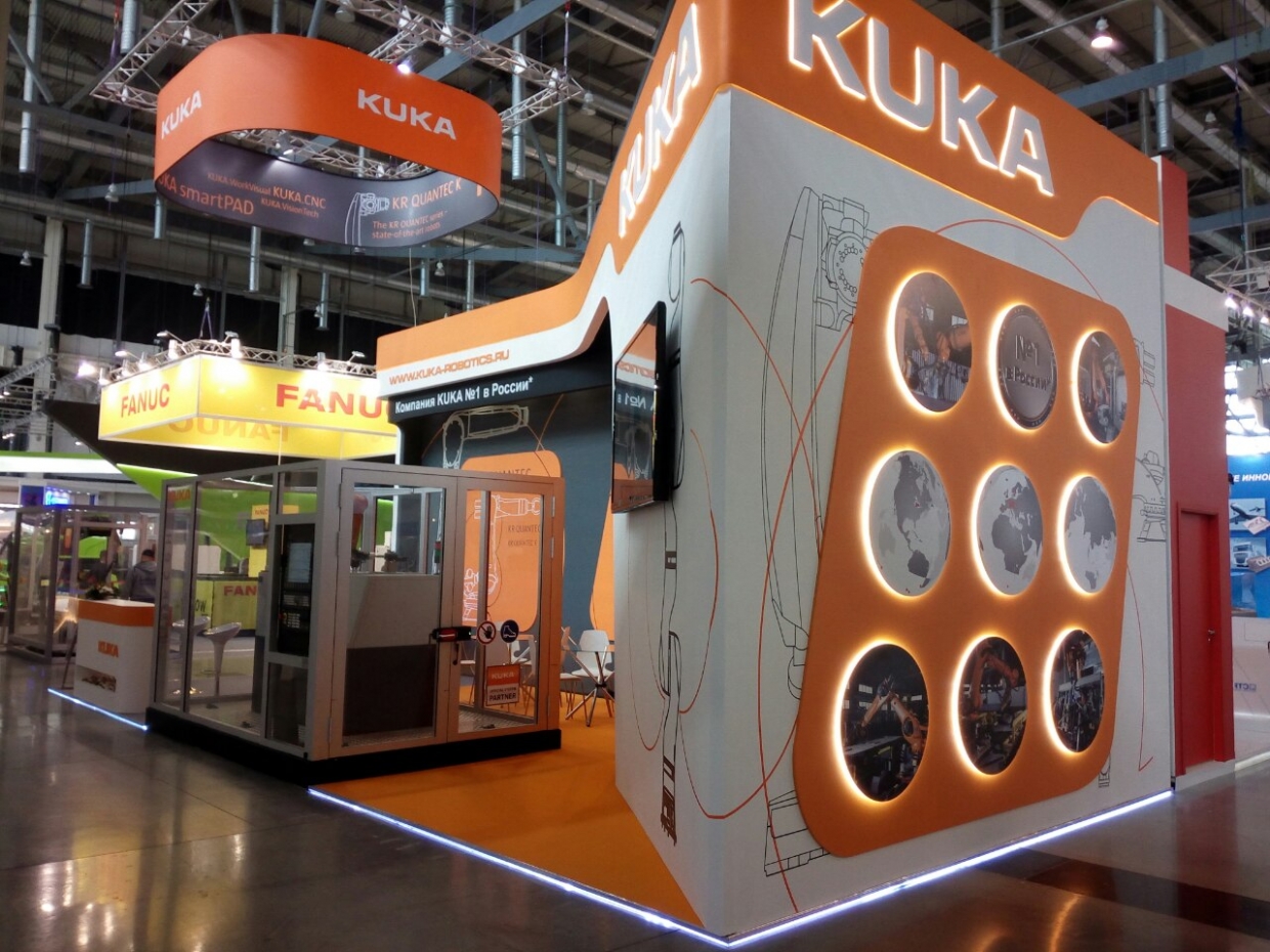 Kuka - изготовление выставочных стендов в Самаре и Новосибирске