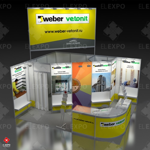 Weber Vetonit - изготовление выставочных стендов в Самаре и Новосибирске