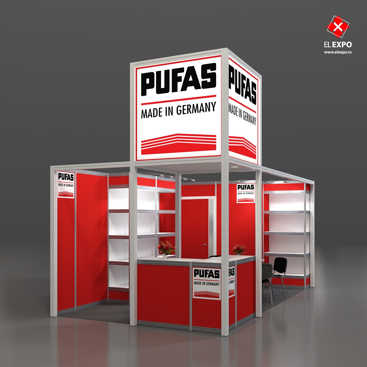 Pufas - изготовление выставочных стендов в Самаре и Новосибирске