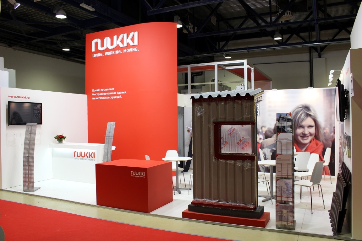 Ruukki - изготовление выставочных стендов в Самаре и Новосибирске