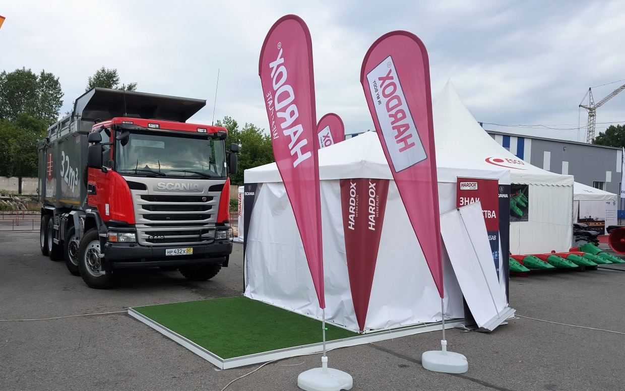 SCANIA - изготовление выставочных стендов в Самаре и Новосибирске