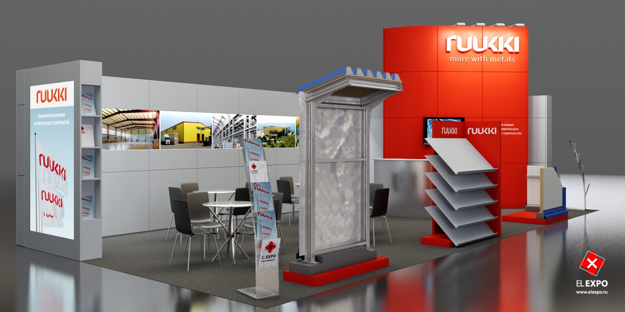 Ruukki - изготовление выставочных стендов в Самаре и Новосибирске