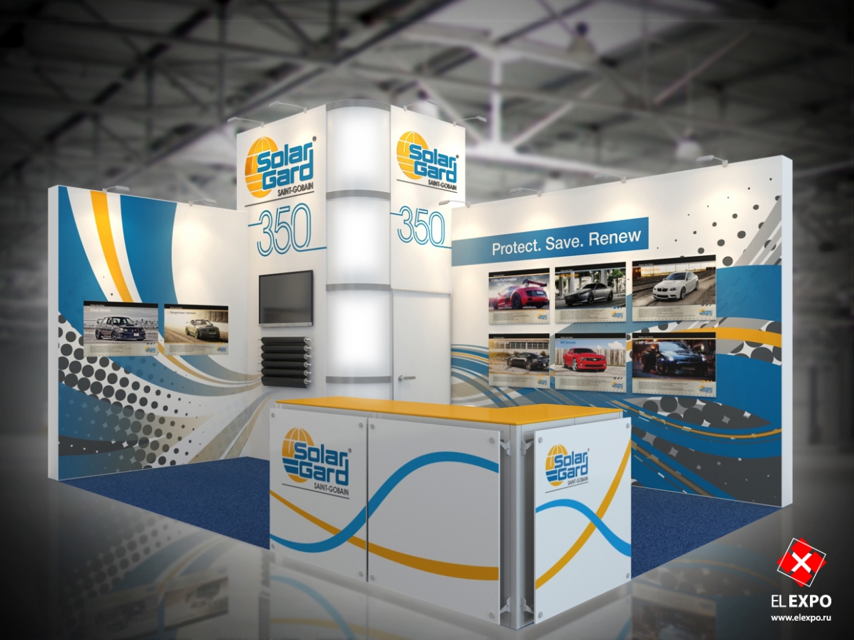 Solar Gard - изготовление выставочных стендов в Самаре и Новосибирске