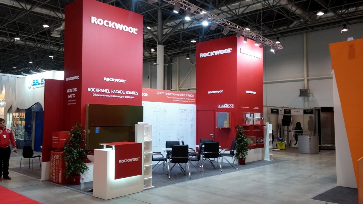 Rockwool - изготовление выставочных стендов в Самаре и Новосибирске