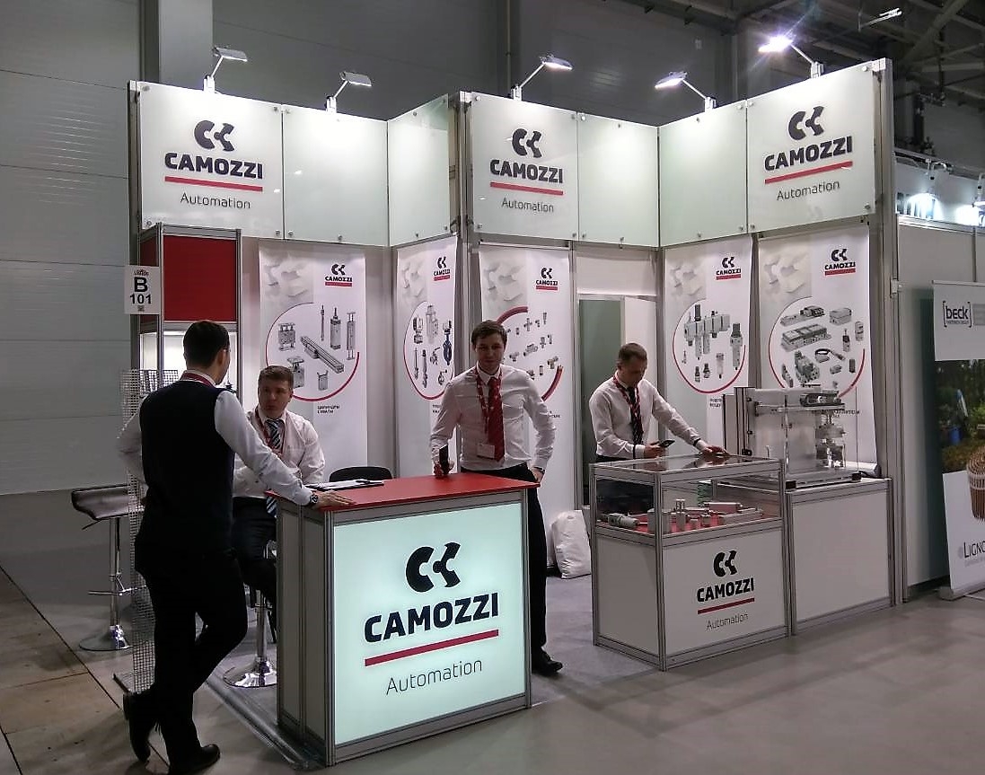CAMOZZI - изготовление выставочных стендов в Самаре и Новосибирске