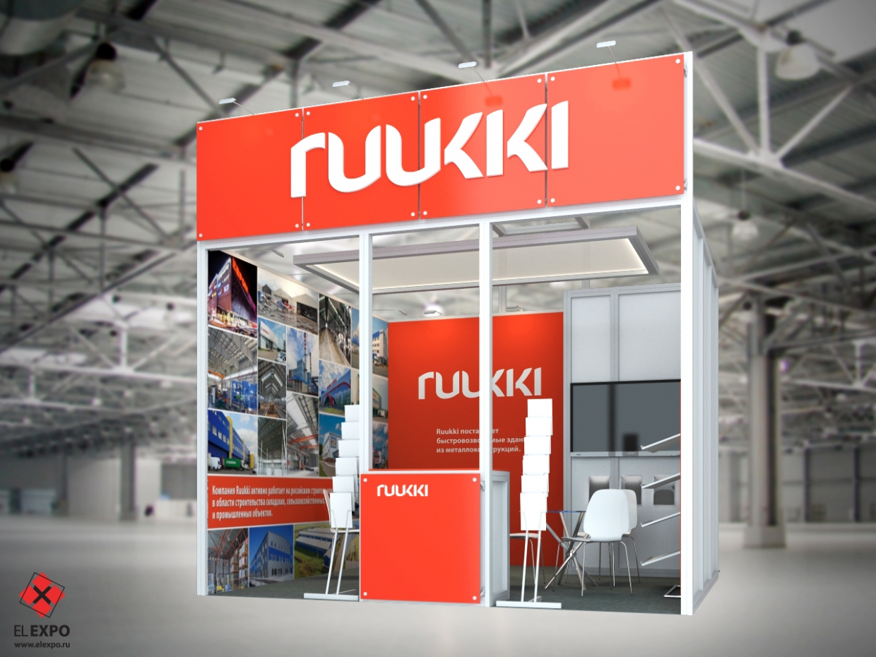 Ruukki - изготовление выставочных стендов в Самаре и Новосибирске