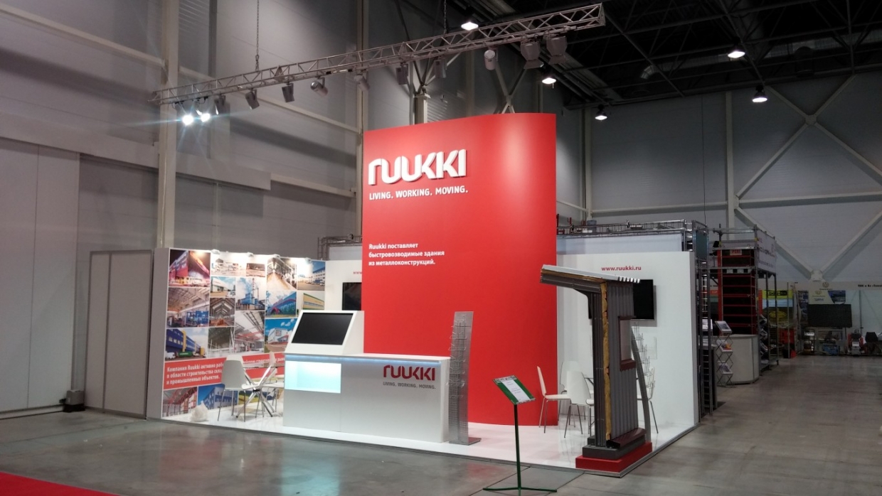 Ruukki - изготовление выставочных стендов в Самаре и Новосибирске
