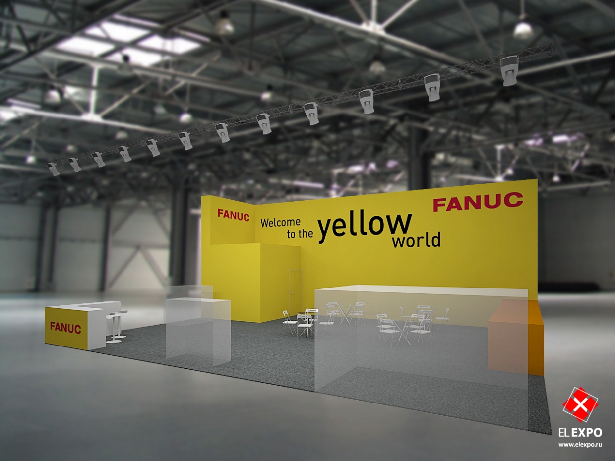 Fanuc - изготовление выставочных стендов в Самаре и Новосибирске