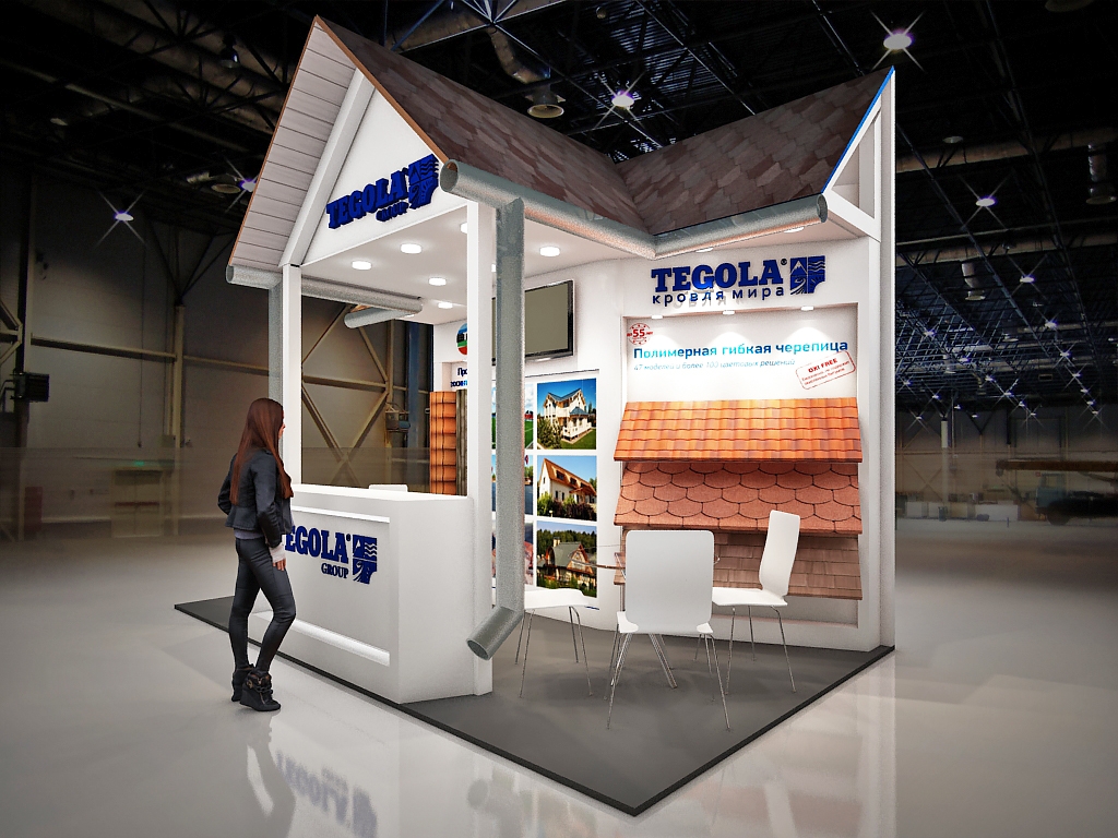 TEGOLA-КРОВЛЯ МИРА - изготовление выставочных стендов в Самаре и Новосибирске