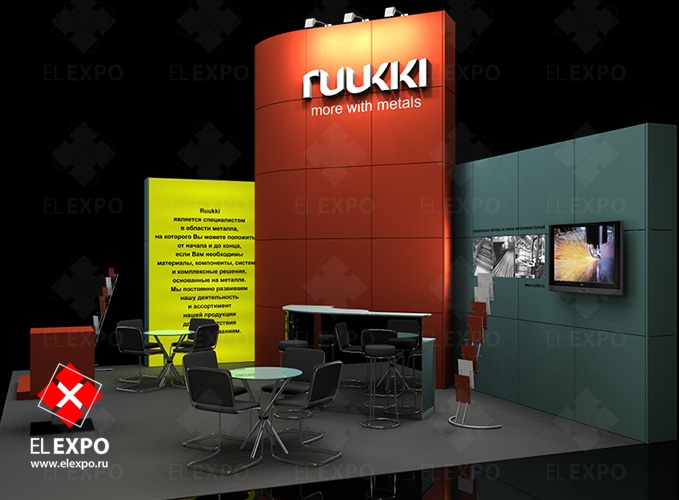Ruukki - изготовление выставочных стендов в Самаре и Новосибирске