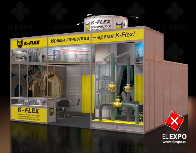 K-Flex - изготовление выставочных стендов в Самаре и Новосибирске